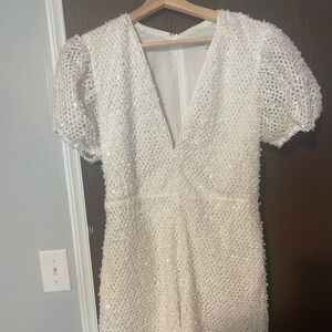 Selling this cute By Watters sequin romper for another bride to be. NWOT
